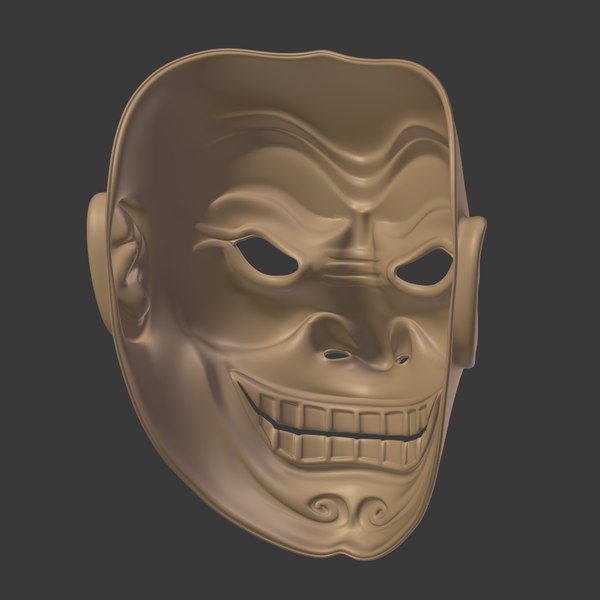 Samurai Mask 3d Model