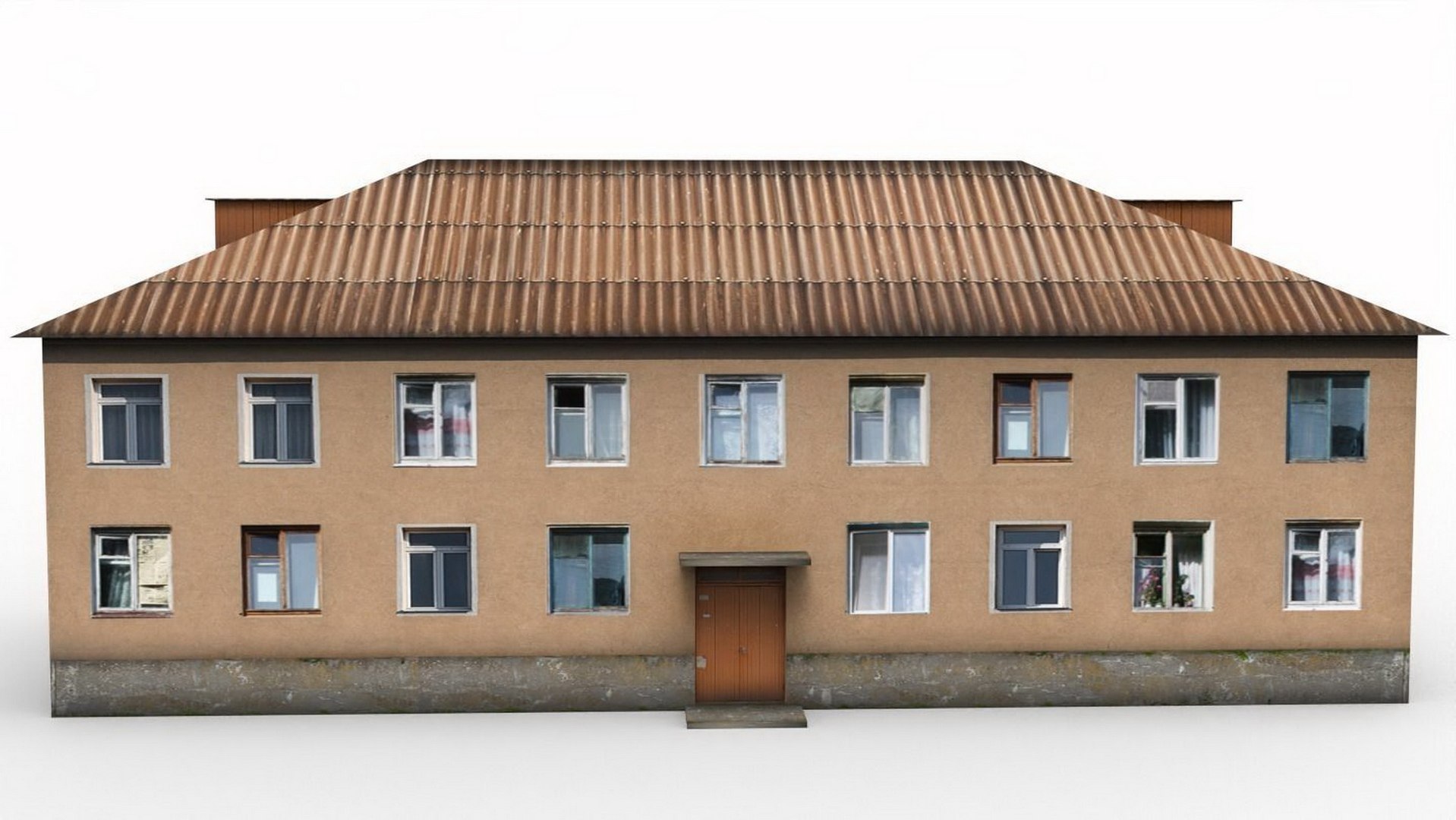 Two Storey House Model - TurboSquid 1729493