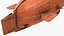 Vecchio sottomarino in legno