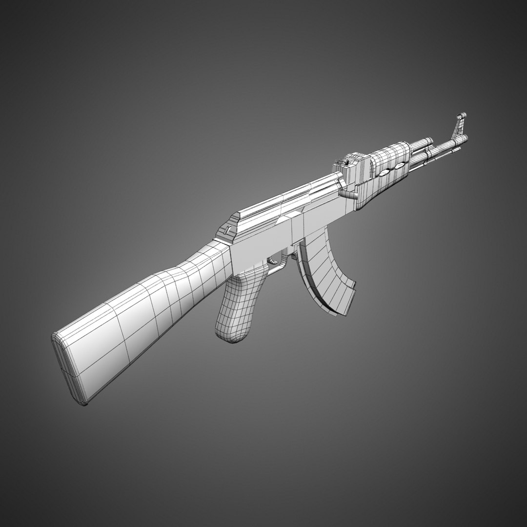 Ak Ak 47 3d Model 8441