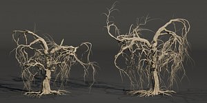Dead weeping tree vol 188-Blender-3dmodel 3D model