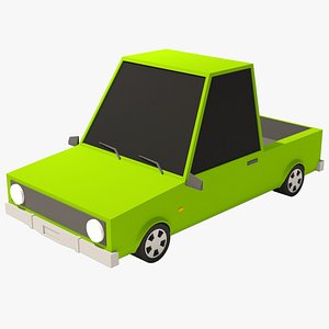 3D Cartoon Car Pickup