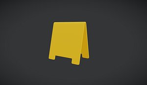 Yellow Sandwich Board
