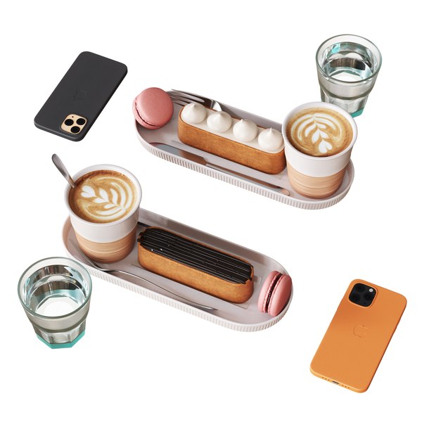 3D Decorative Set For Cafe Table Set3