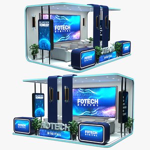3D Exhibition Stall 3d Model model