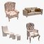 Sillón y Sofá Set 02 (25 Producto)