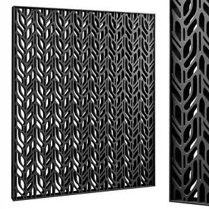 Decorative partition set 124 3D