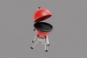 Barbecue Grill Cartoon 3D model
