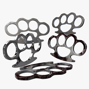 Brass Knuckle 3 Model different texture