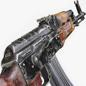 AKM Realistic Worn - PBR Game Ready 3D model