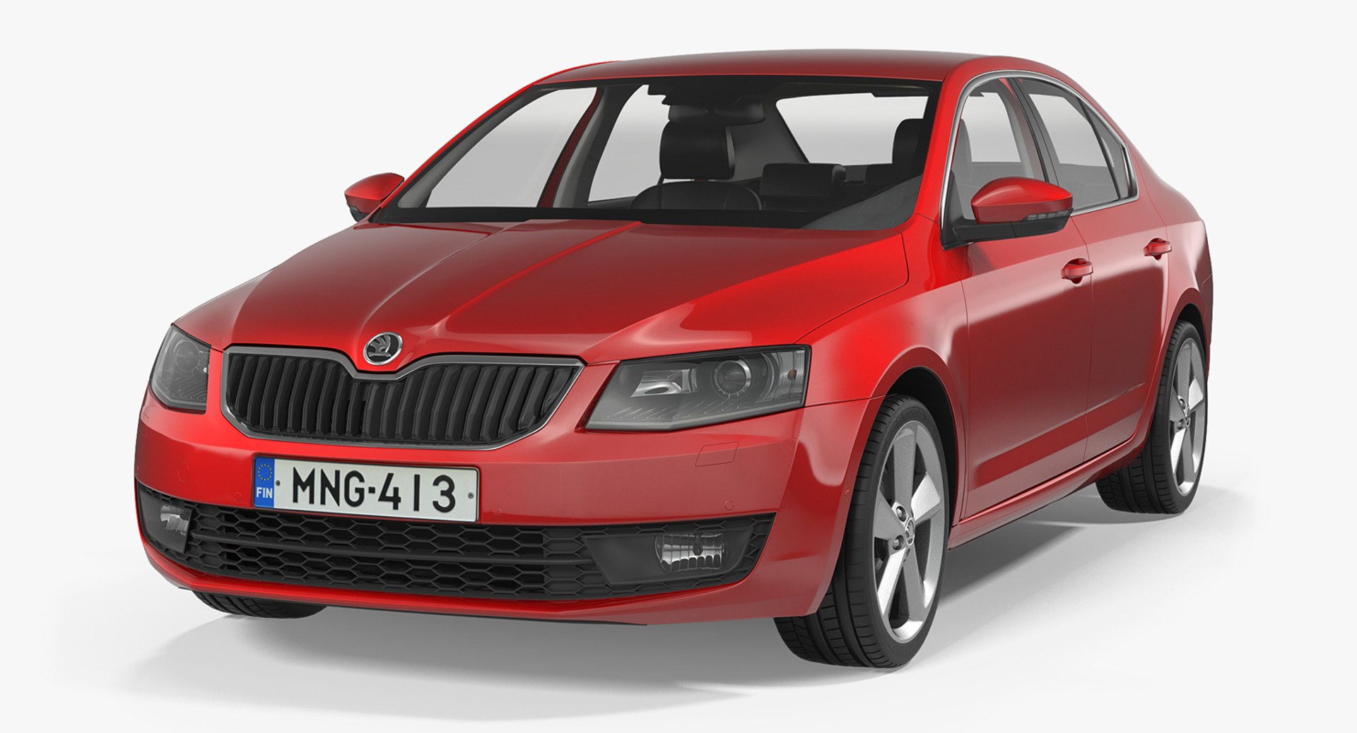 Skoda Octavia 2016 Simple Interior 3D model preview