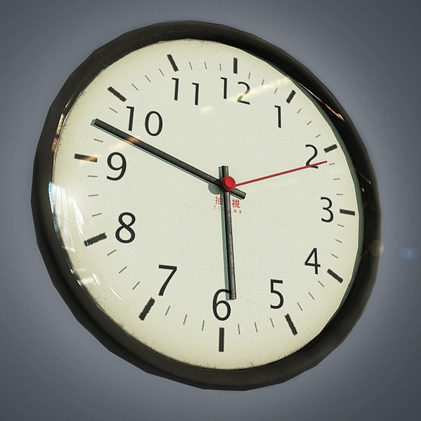 3D wall clock- ready clock | 1148495 | TurboSquid