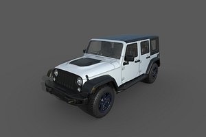 car: jeep wrangler rubicon 3D
