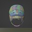 ski helmet model high poly
