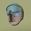 ski helmet model high poly