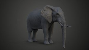 3D loxodonta african model
