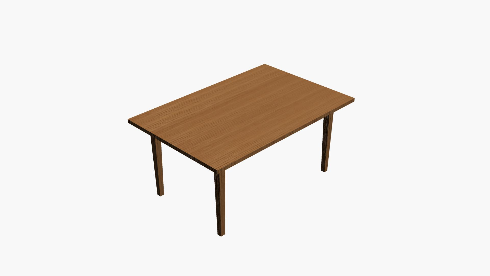 3D kitchen table model - TurboSquid 1670847