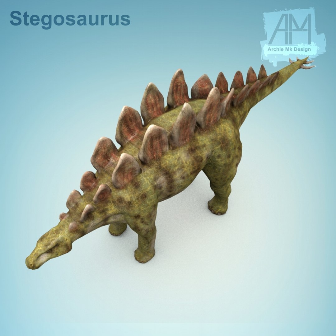 3d 3ds Stegosaurus Dinosaur Dino