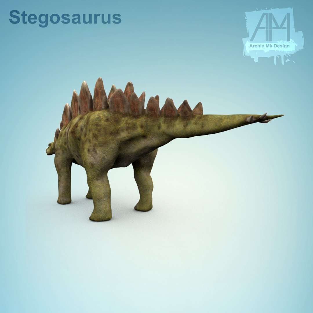 3d 3ds Stegosaurus Dinosaur Dino