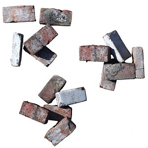 ultra realistic old brick 3D model