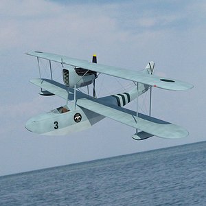 3D seaplane macchi m 41