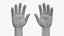 Cartoon Hands Rigged for Blender 3D model
