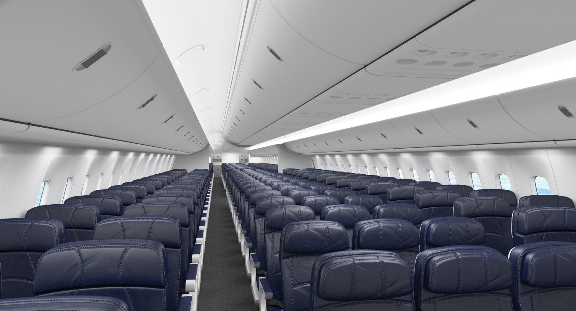 3D boeing 767-400 interior delta model - TurboSquid 1272165