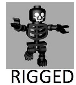 3d lego skeleton rigged