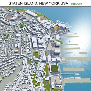 3D city area building