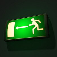 emergency exit sign