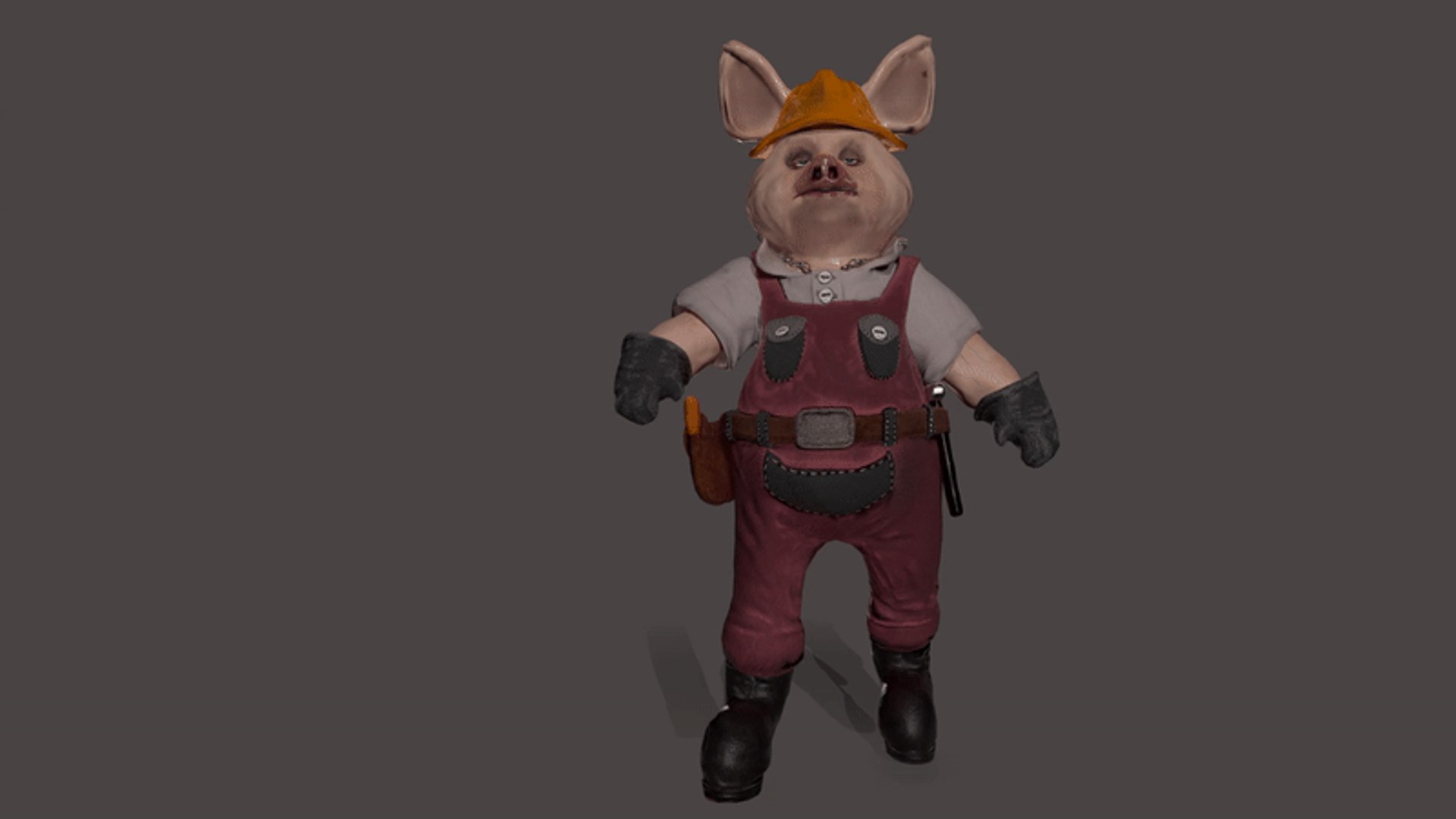 Piggy Builder 3D Model - TurboSquid 1649454