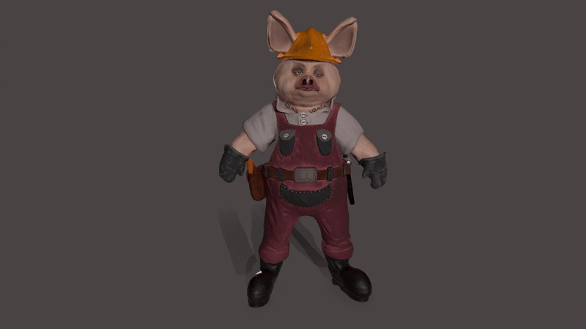 Piggy Builder 3D Model - TurboSquid 1649454