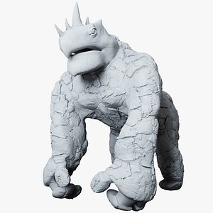 Gorilla Turtle Monster 3D Print