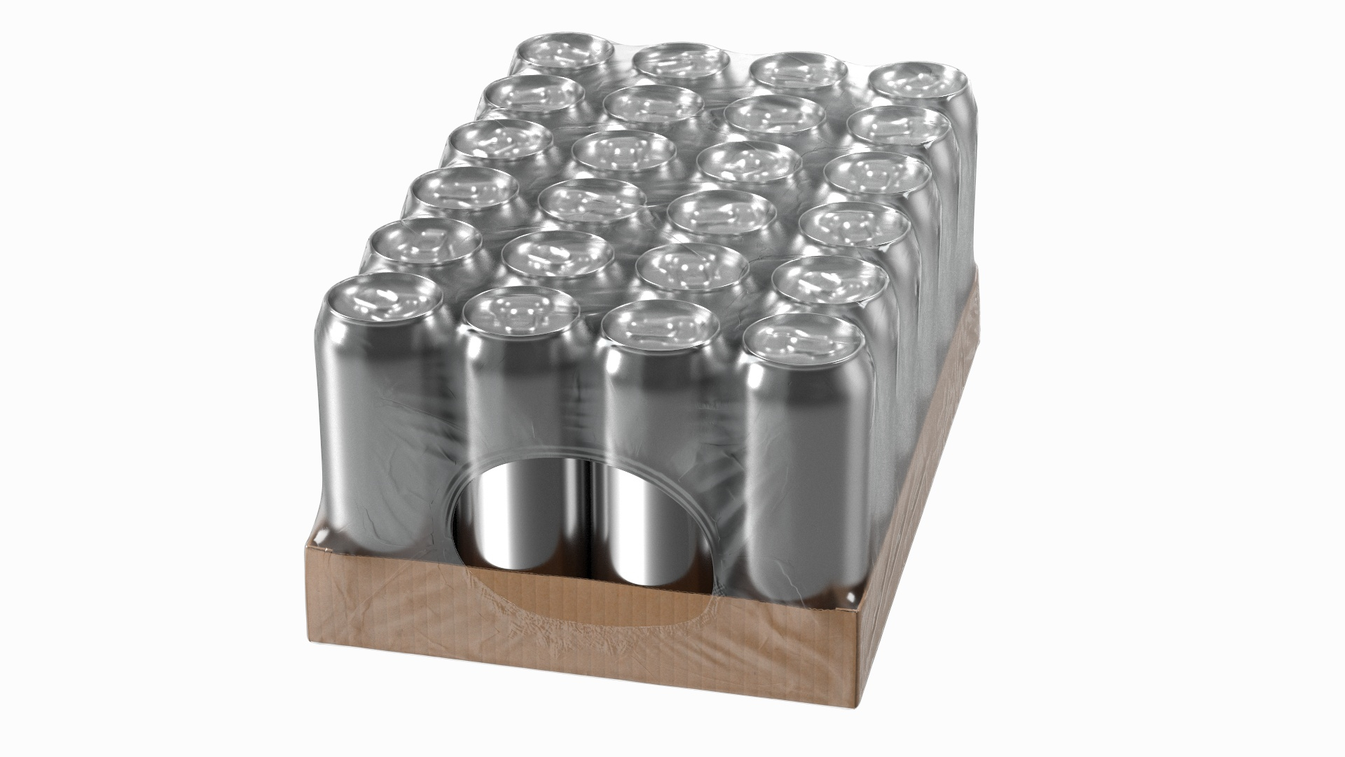 Transparent Pack With 24pcs 500ml Aluminium Cans 3D Model - TurboSquid ...