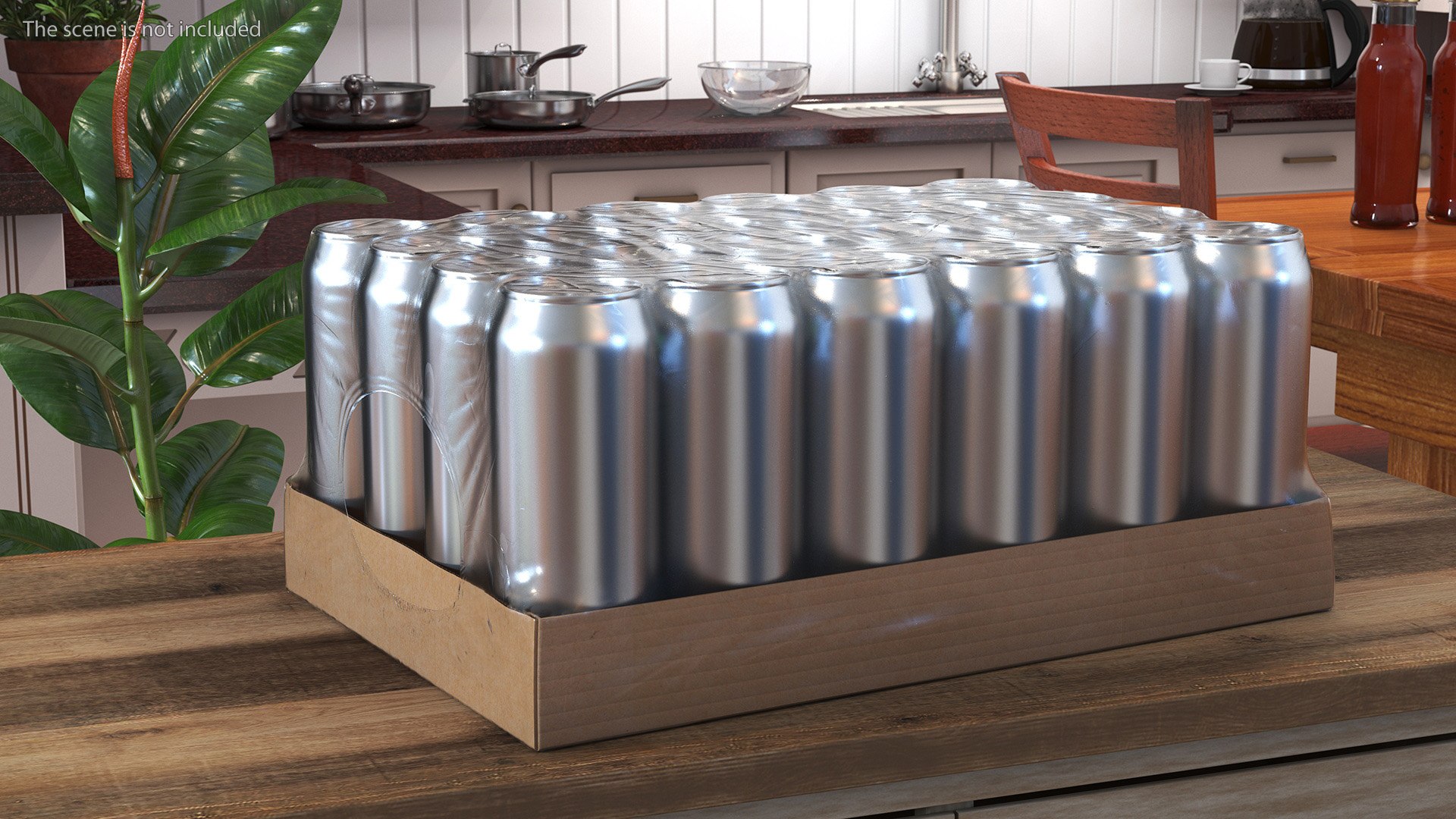 Transparent Pack With 24pcs 500ml Aluminium Cans 3D Model - TurboSquid ...