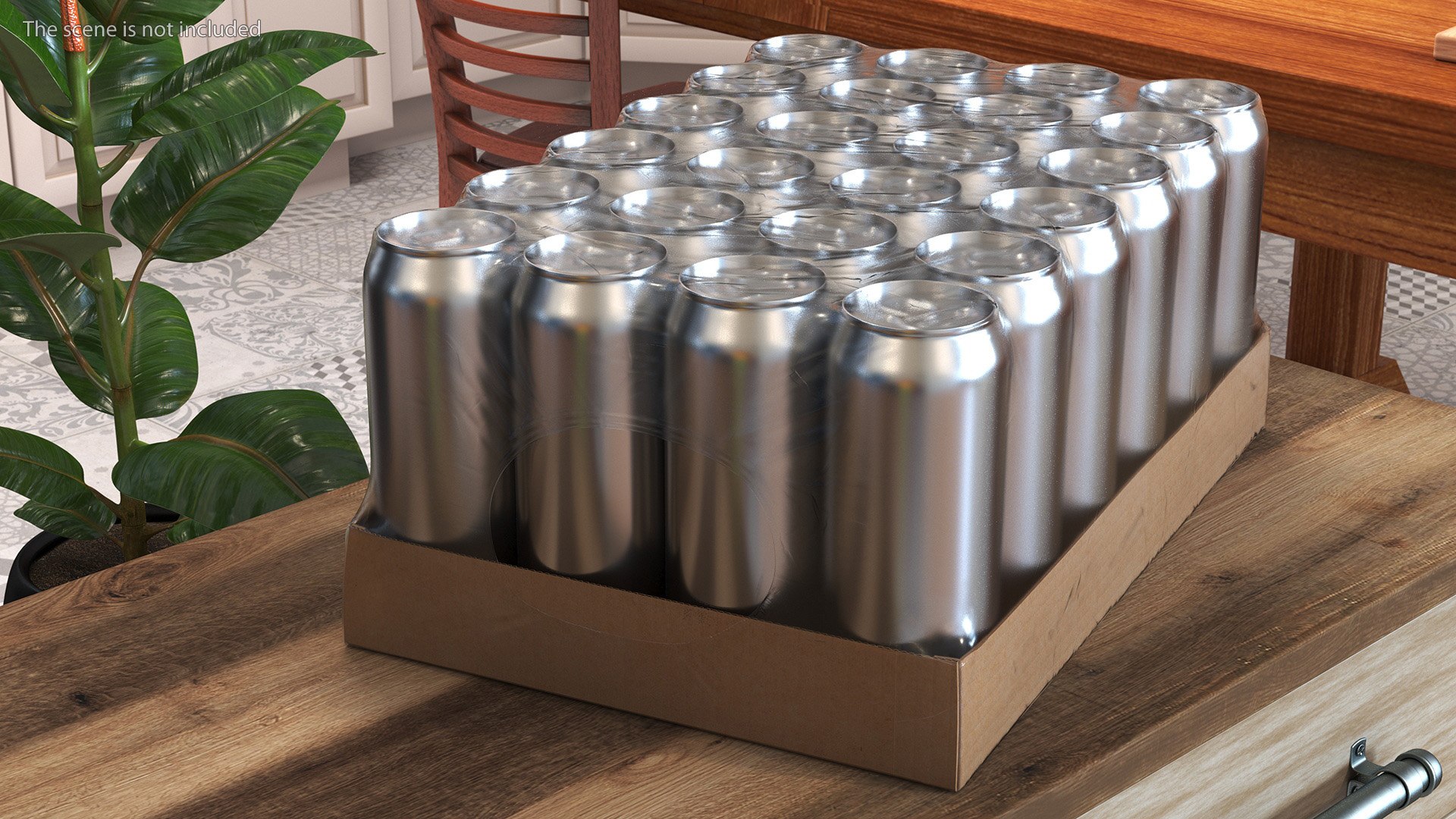 Transparent Pack With 24pcs 500ml Aluminium Cans 3D Model - TurboSquid ...