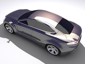3d concept car iosis model