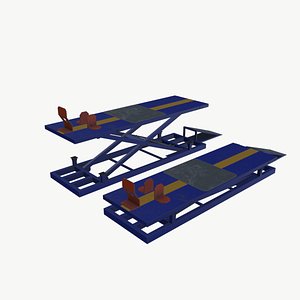 Hydraulic bike ramp 3D model