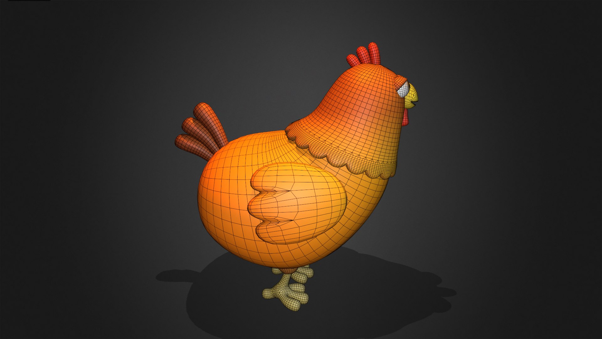 Asset - Cartoons - Chicken Hen Rigged Model - TurboSquid 2169447