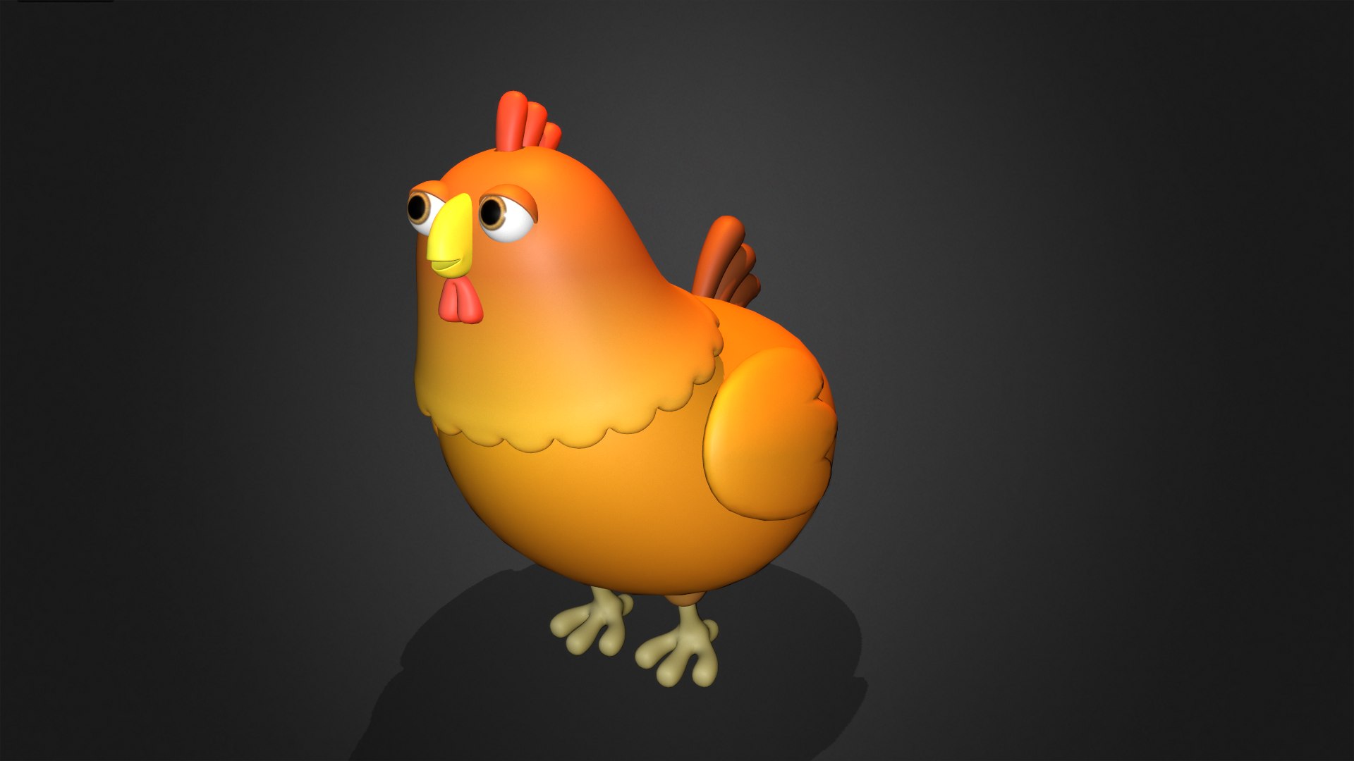 Asset - Cartoons - Chicken Hen Rigged Model - TurboSquid 2169447