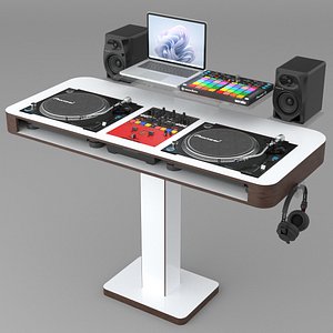 Pioneer Portable DJ Booth White model