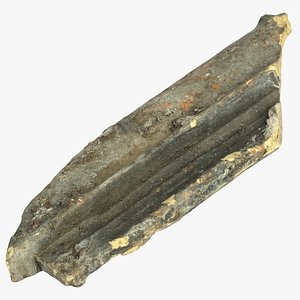 Broken Roof Tile Piece 04