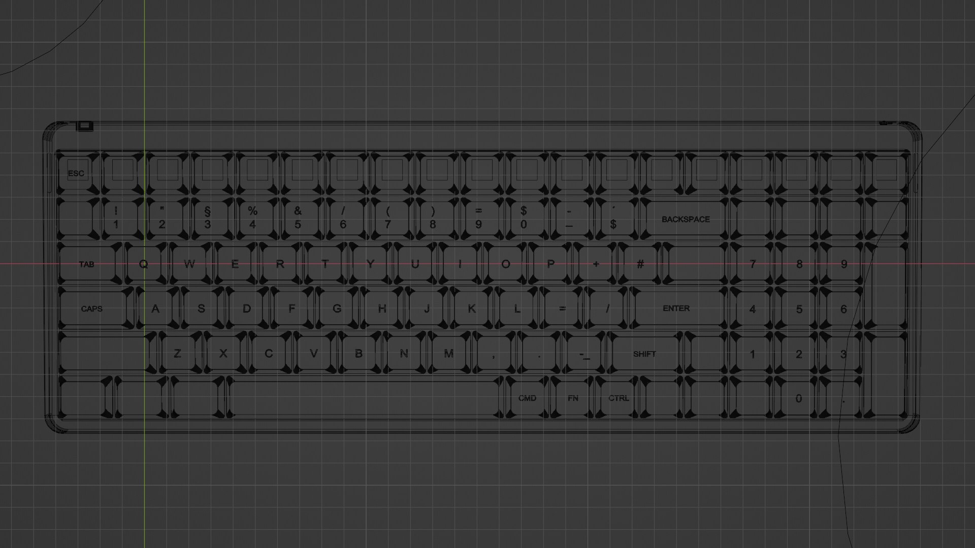 Free 3D Keyboard Low Profile - TurboSquid 2262317