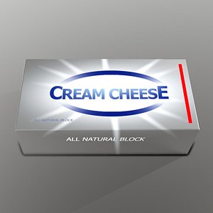 cream cheese 3D
