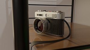 3D Vintage Camera Yashica Electro 35 model