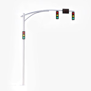 3D traffic light model