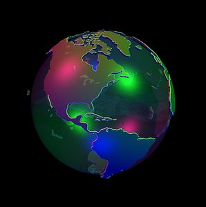 globe with bevel-obj