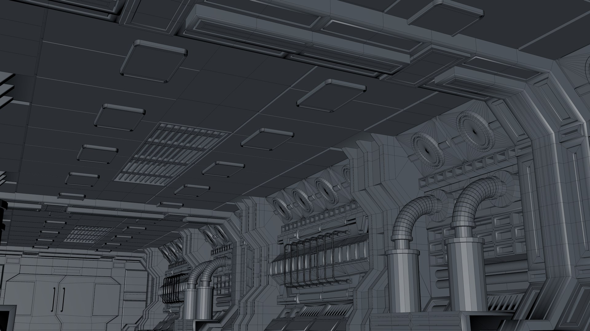 Sci Fi Interior 3D Model - TurboSquid 1513305