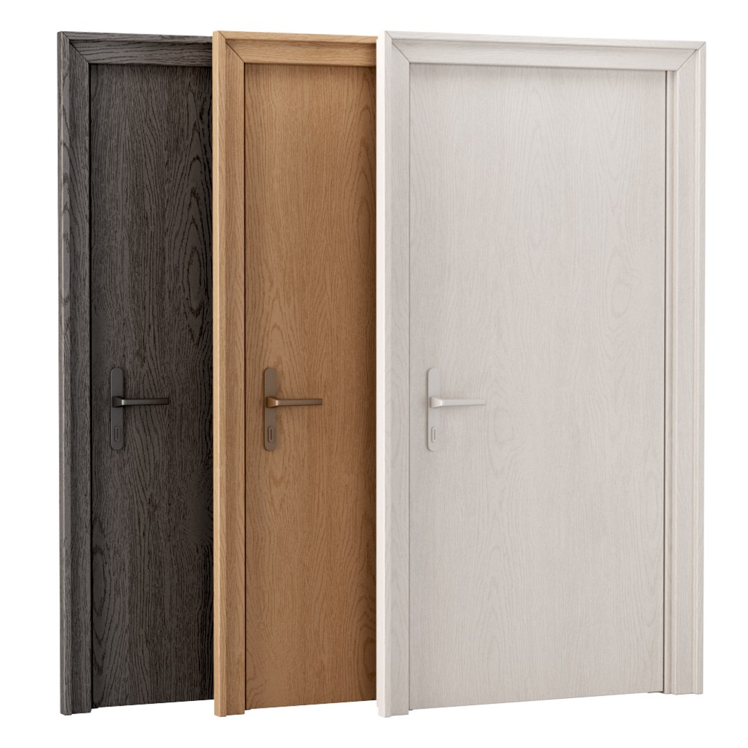 Wooden entry doors 3D - TurboSquid 1735056