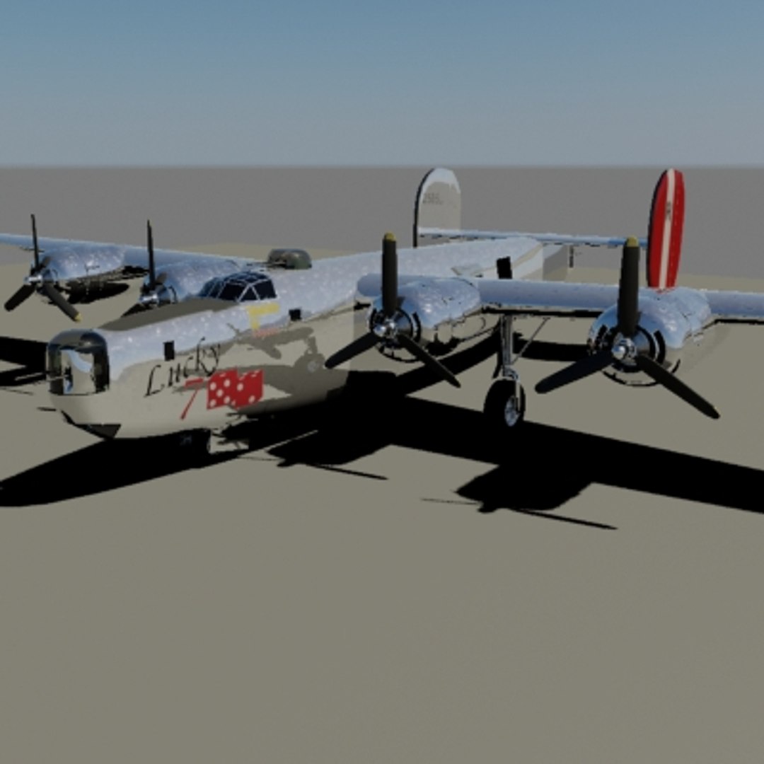 3d Model B-24 Liberator